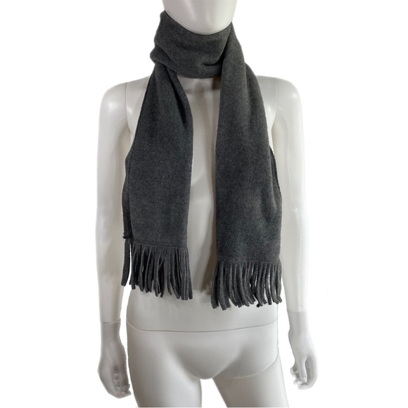 Amanda Smith Soft Fringe Gray Winter Scarf - Picture 1 of 6